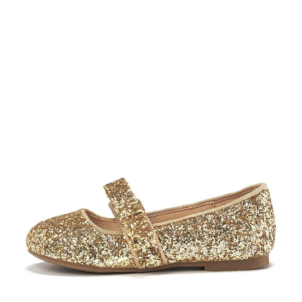 Girls gold 2025 sequin shoes