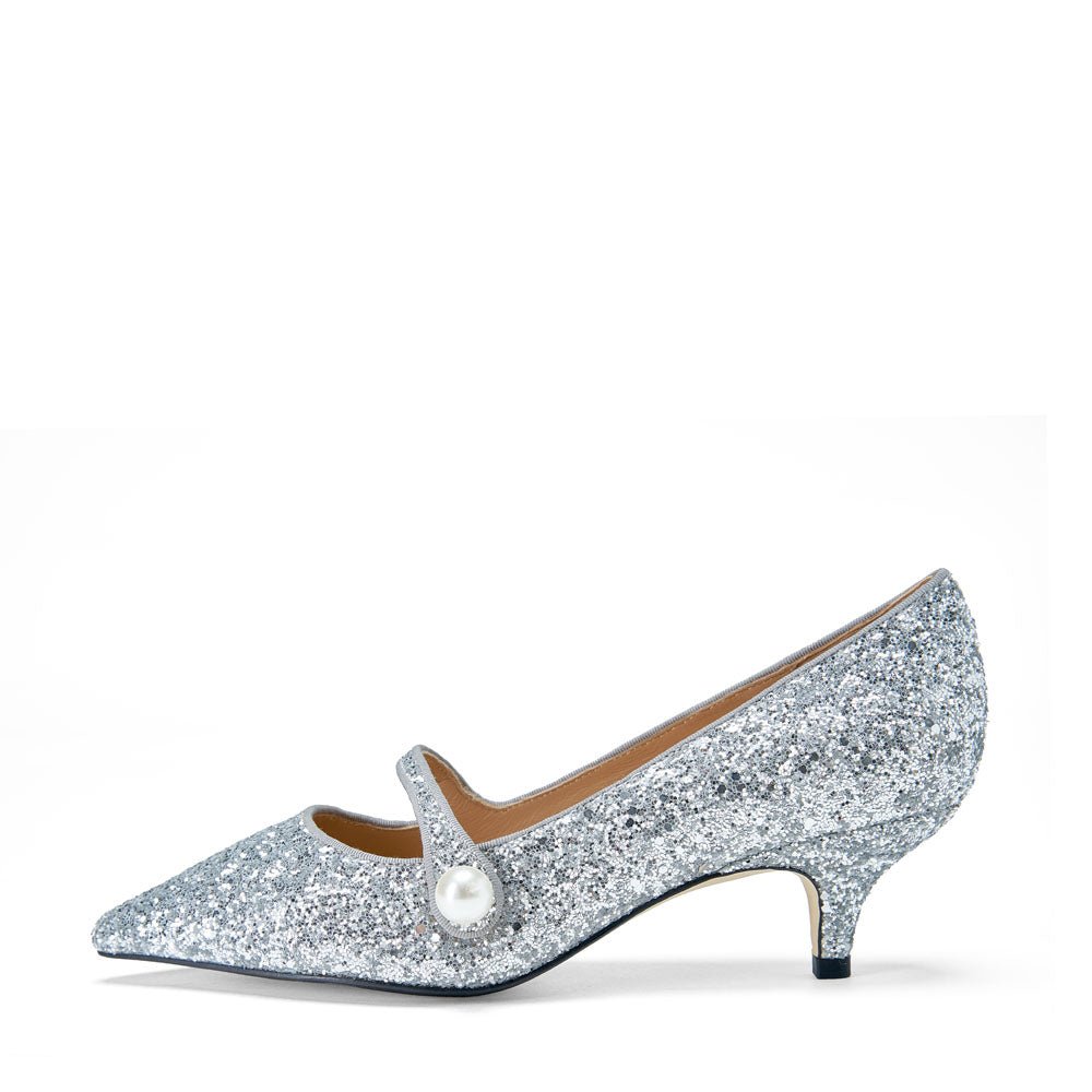 Designer Silver Pumps & Heels for Women