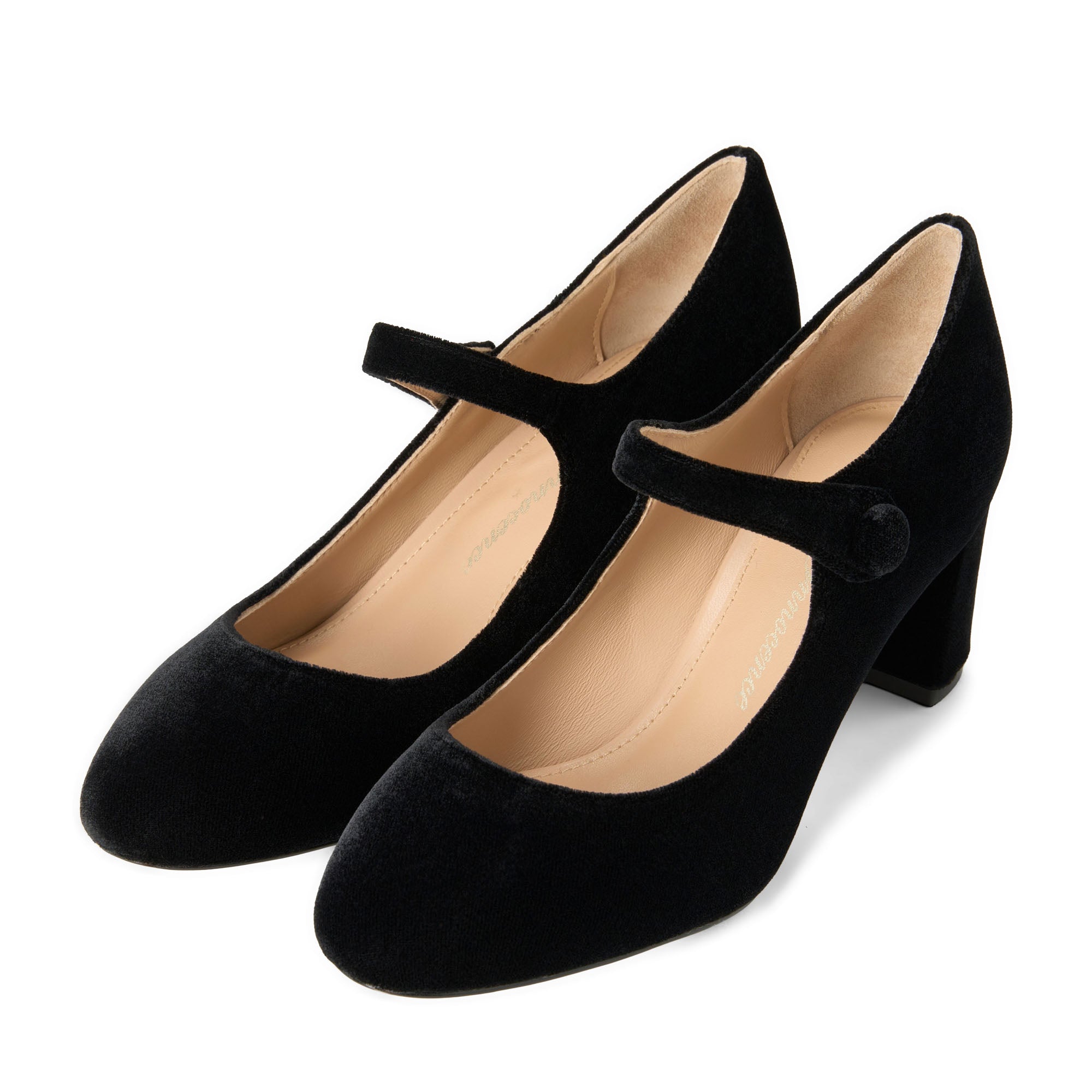 Gemma Velvet Black Shoes by Age of Innocence