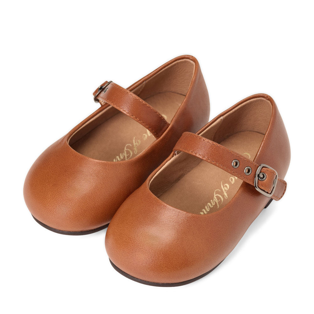 Eva Leather Brown Shoes by Age of Innocence