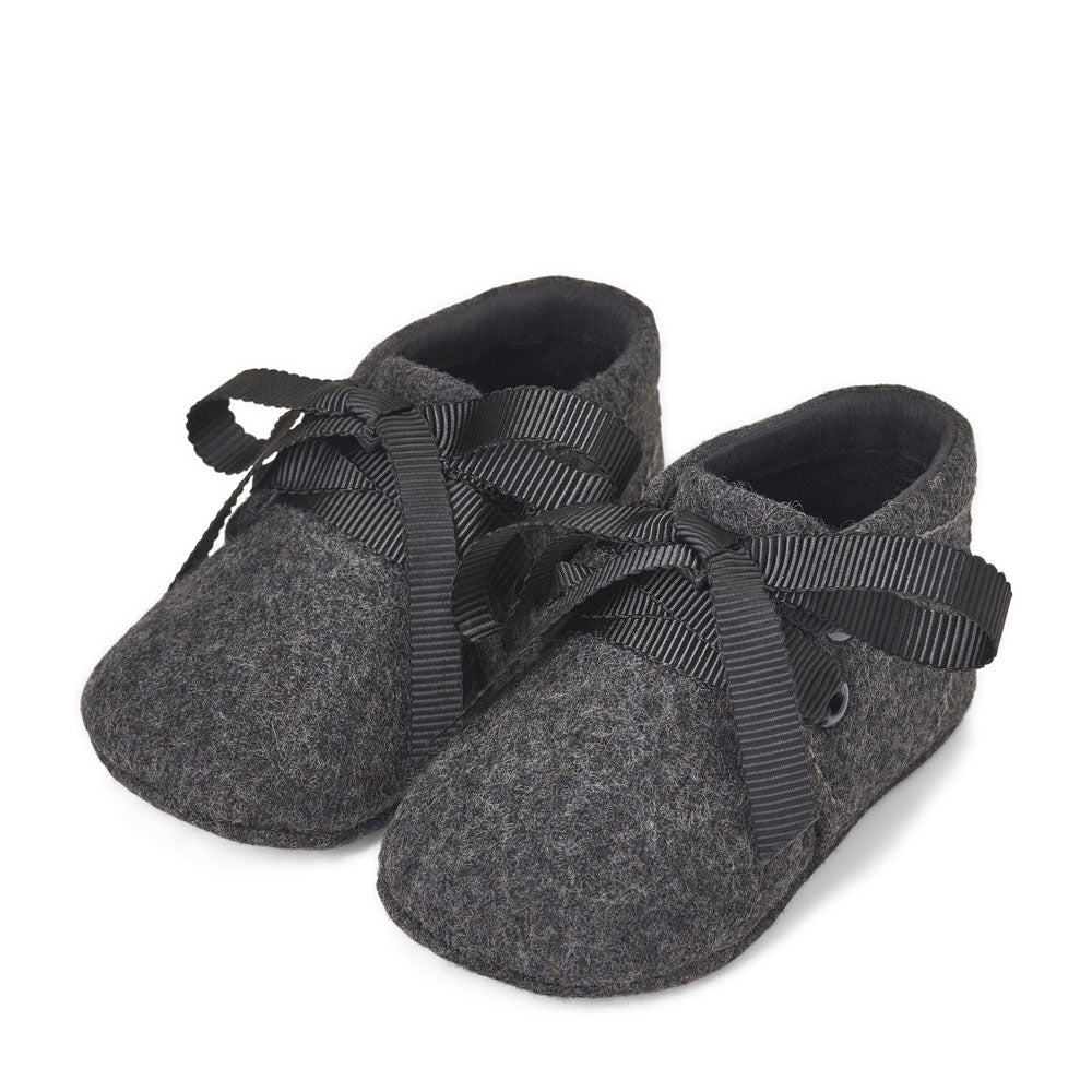 MiniMe Wool Dark Grey Pre Walkers by Age of Innocence