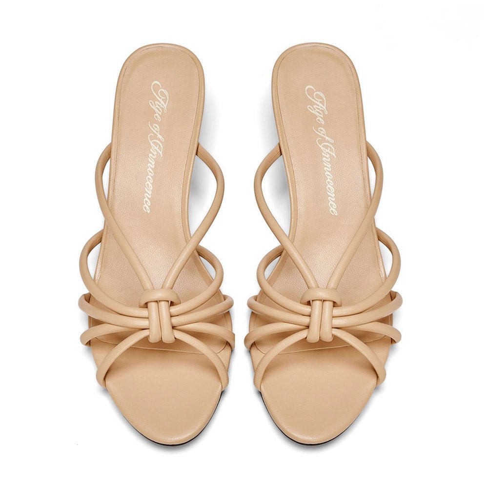 Adeline Beige Mules by Age of Innocence