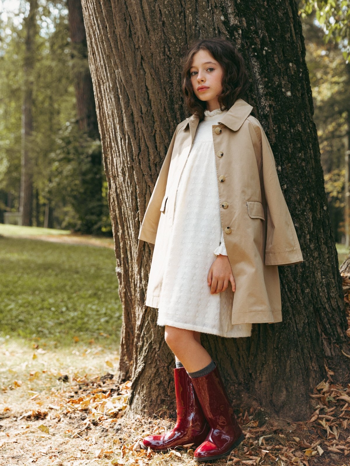 Ann PU Burgundy Boots by Age of Innocence