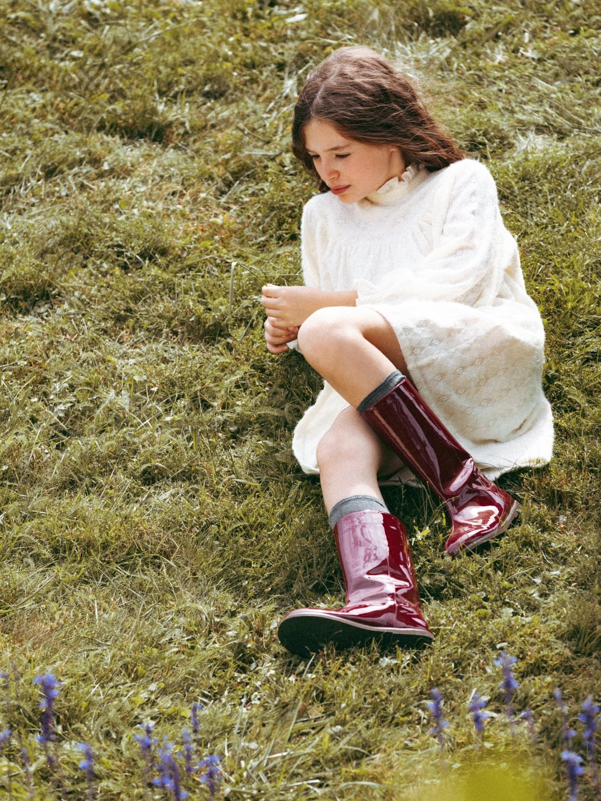 Ann PU Burgundy Boots by Age of Innocence