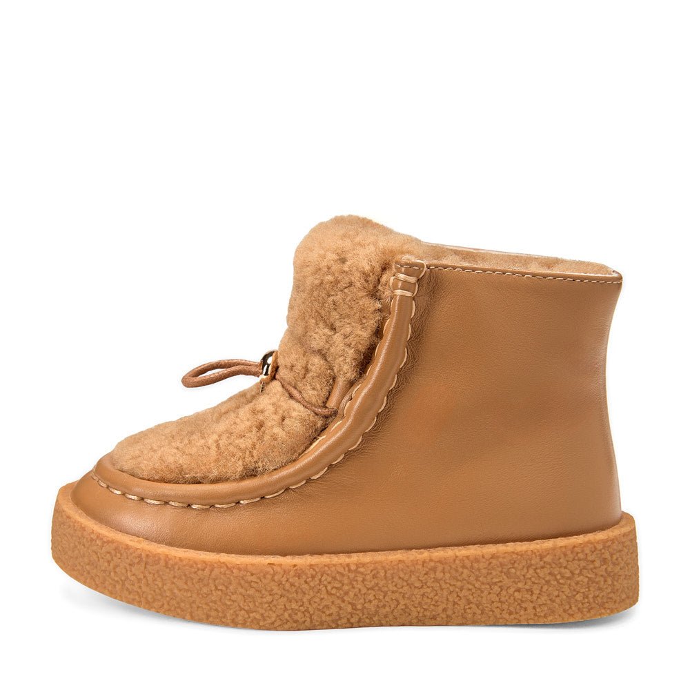 Aspen Leather Camel/Beige Boots by Age of Innocence