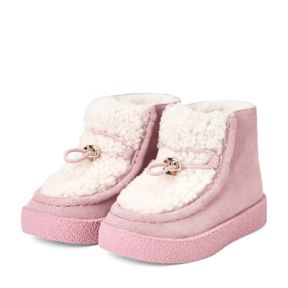 Aspen Pink/Milk Boots by Age of Innocence