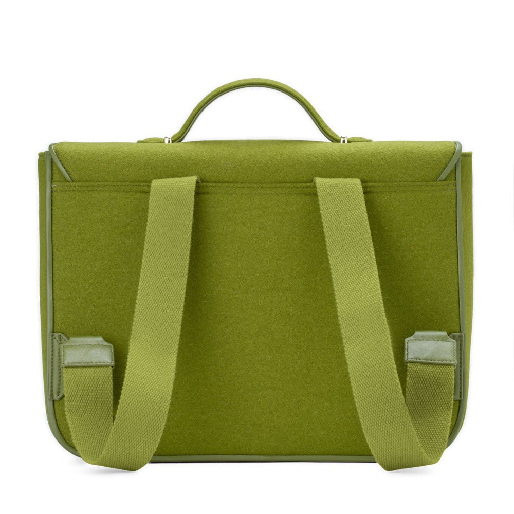 Boston Wool Green Schoolbag by Age of Innocence