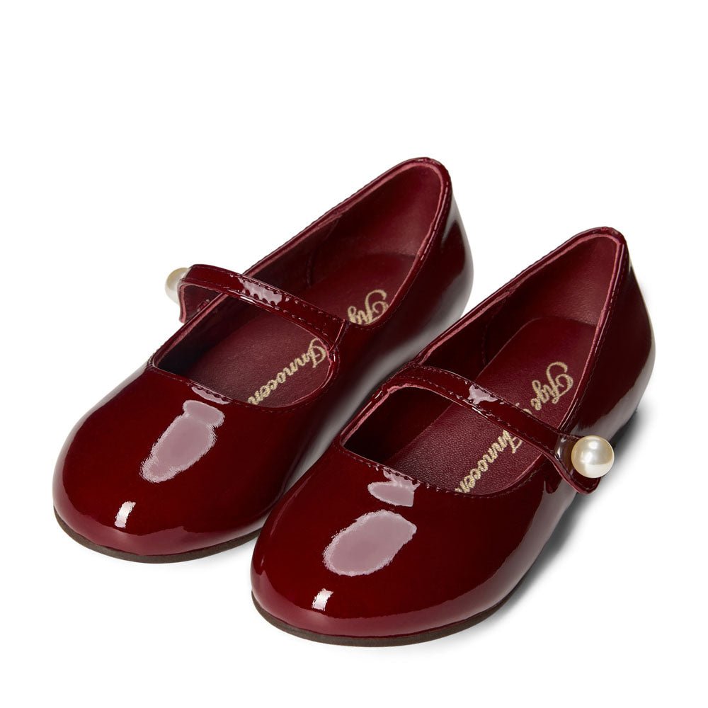 Designer Children Elin Burgundy Shoes For Baby Girls