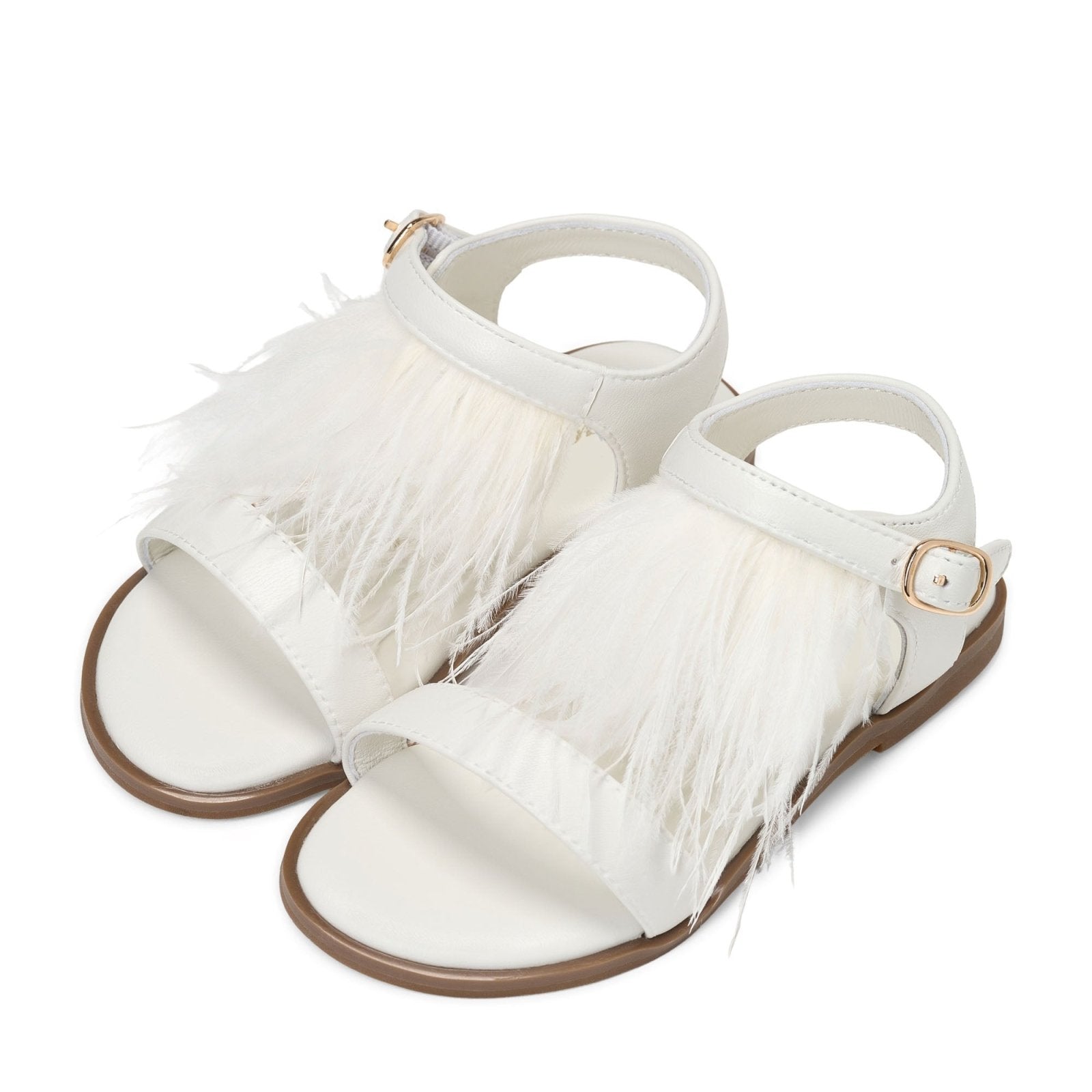 Elle White Sandals by Age of Innocence