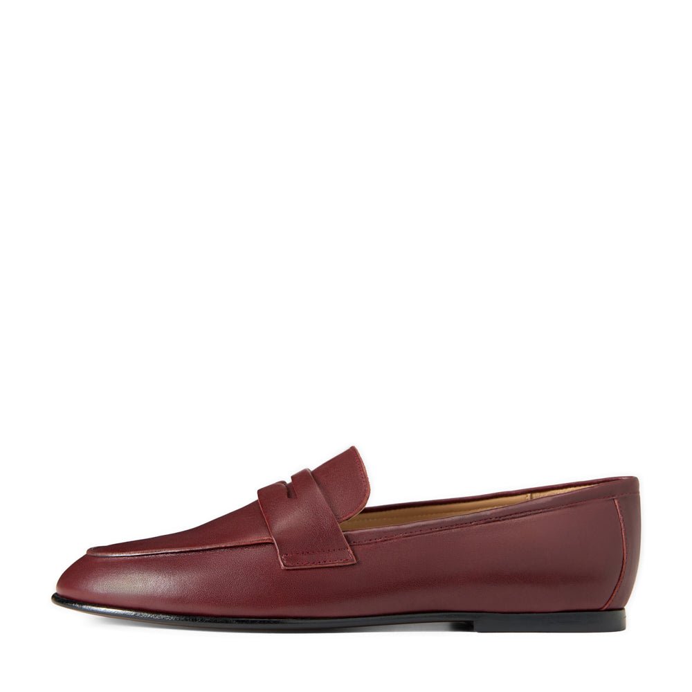 Farley Leather Burgundy Loafers by Age of Innocence