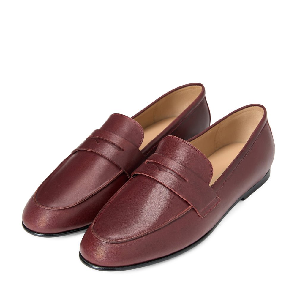 Farley Leather Burgundy Loafers by Age of Innocence