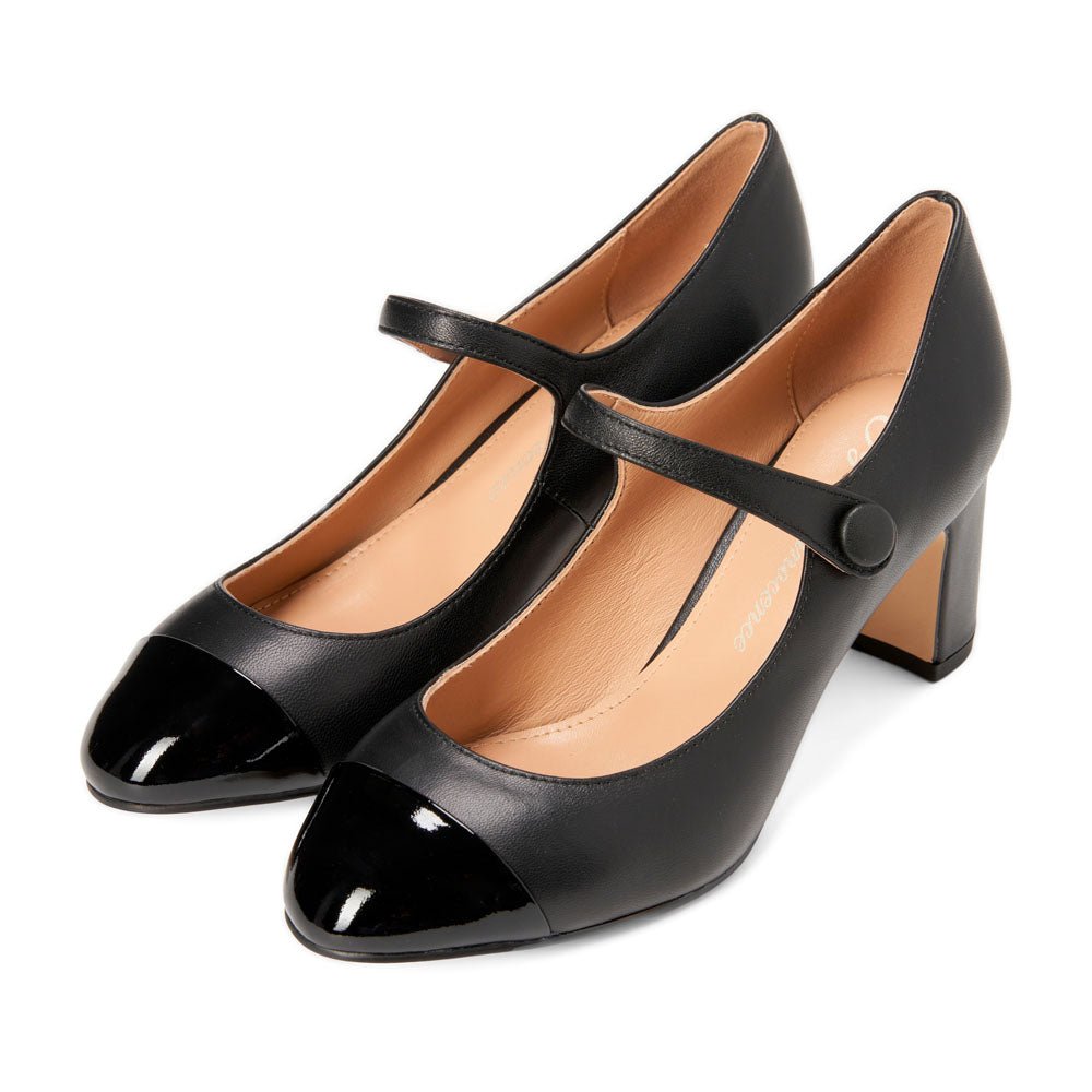 Gemma 3.0 Black/Black Shoes by Age of Innocence