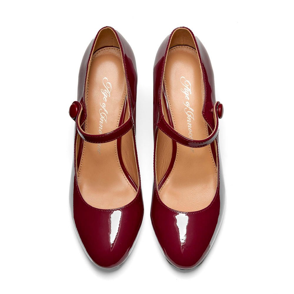 Gemma PL Burgundy Shoes by Age of Innocence