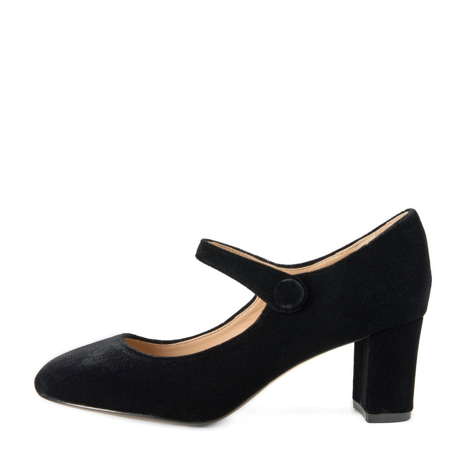 Gemma Velvet Black Shoes by Age of Innocence