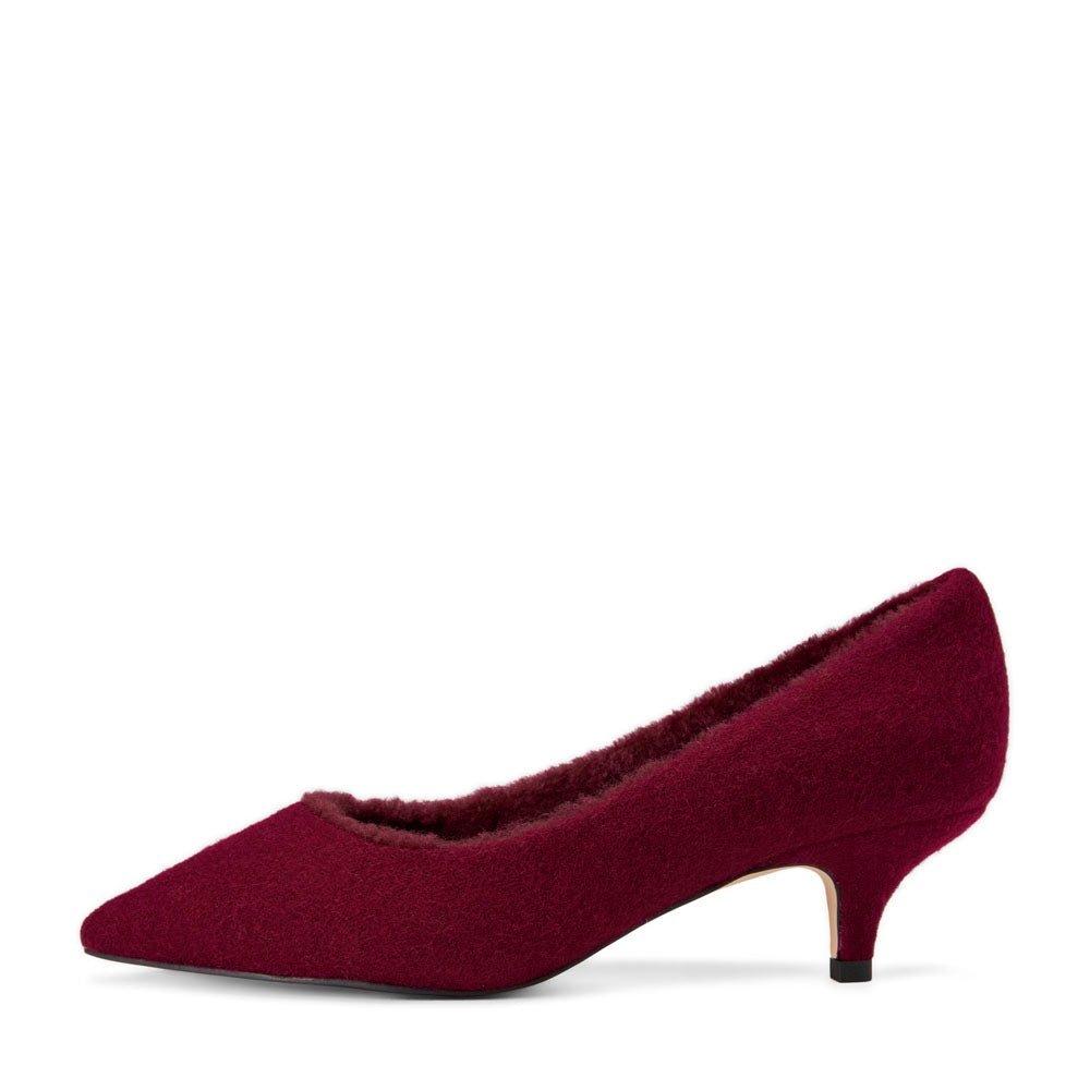 Juliette Wool Burgundy Shoes by Age of Innocence