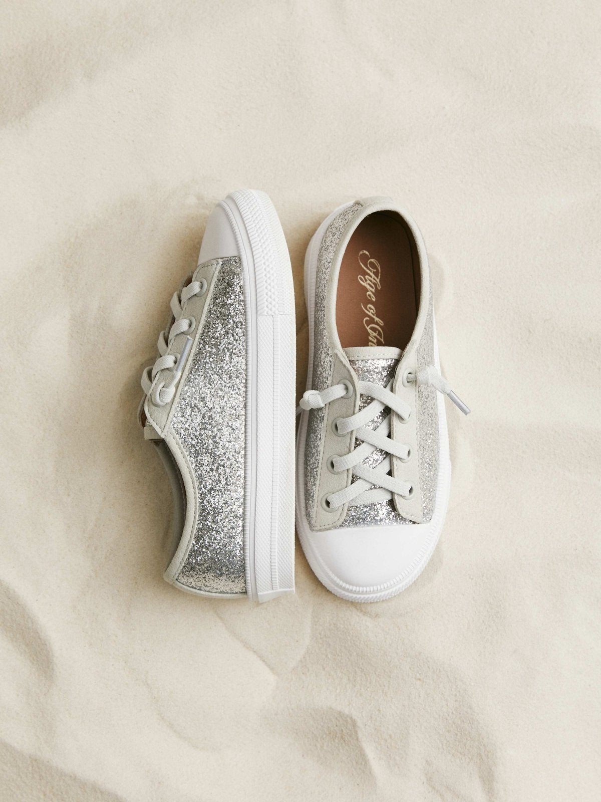 Girls silver sneakers online