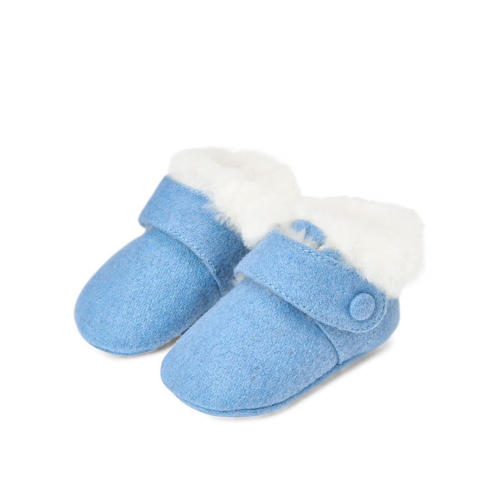 MiniMuni Wool Blue Pre Walkers by Age of Innocence