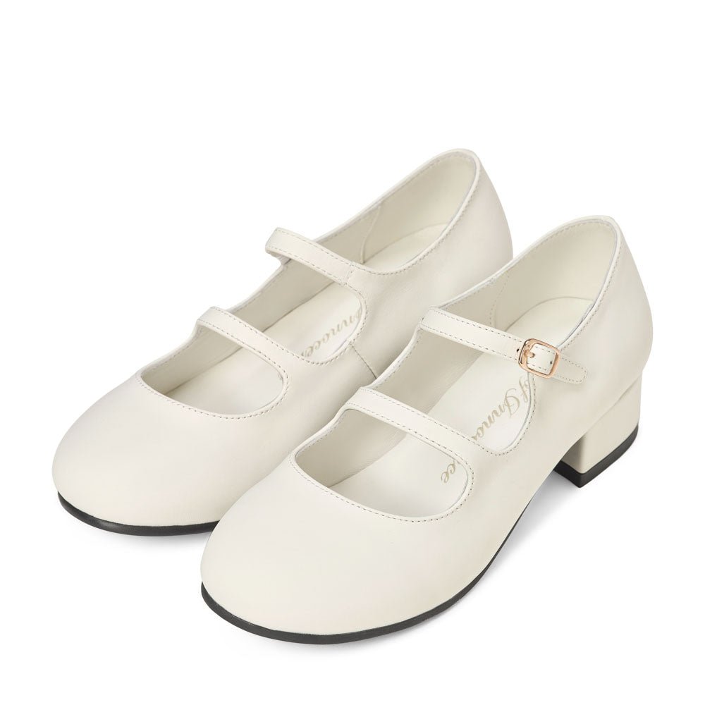 Seema Leather White Shoes by Age of Innocence