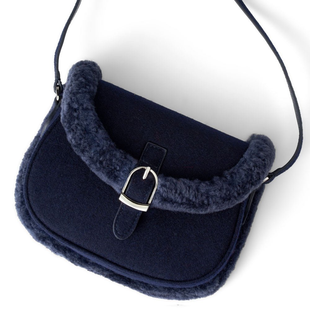 Shae Wool Navy Bag by Age of Innocence