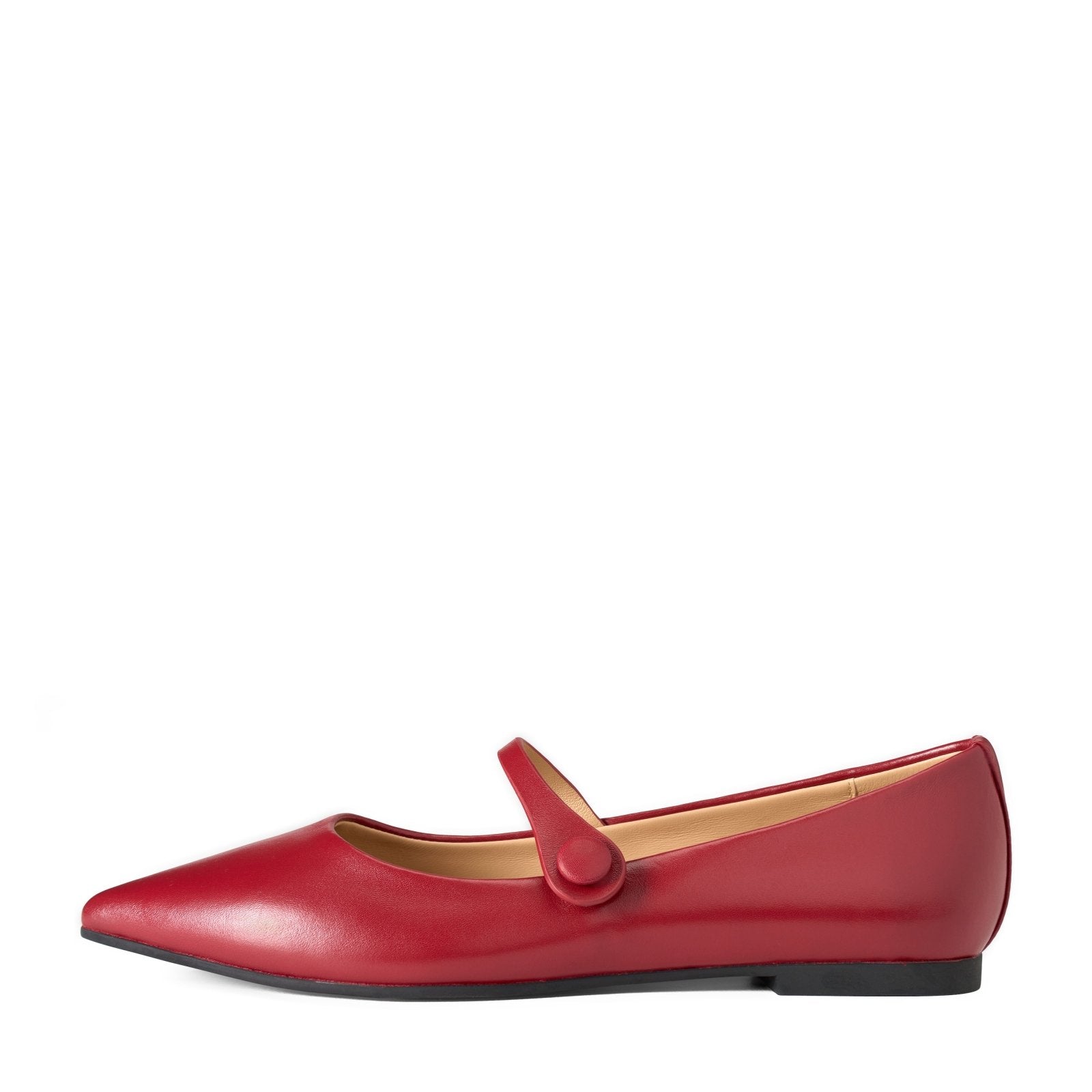 Thea Leather Burgundy Shoes by Age of Innocence