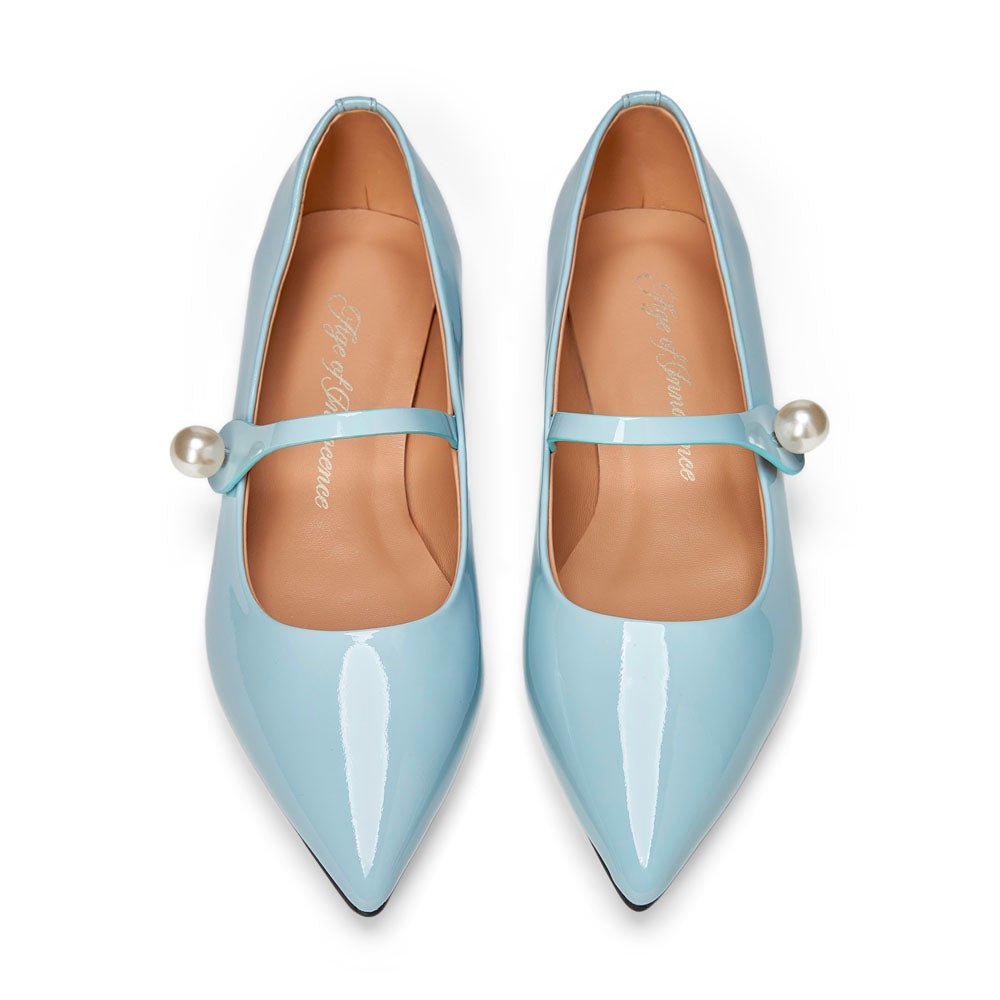 Thea Pearl Blue Shoes by Age of Innocence