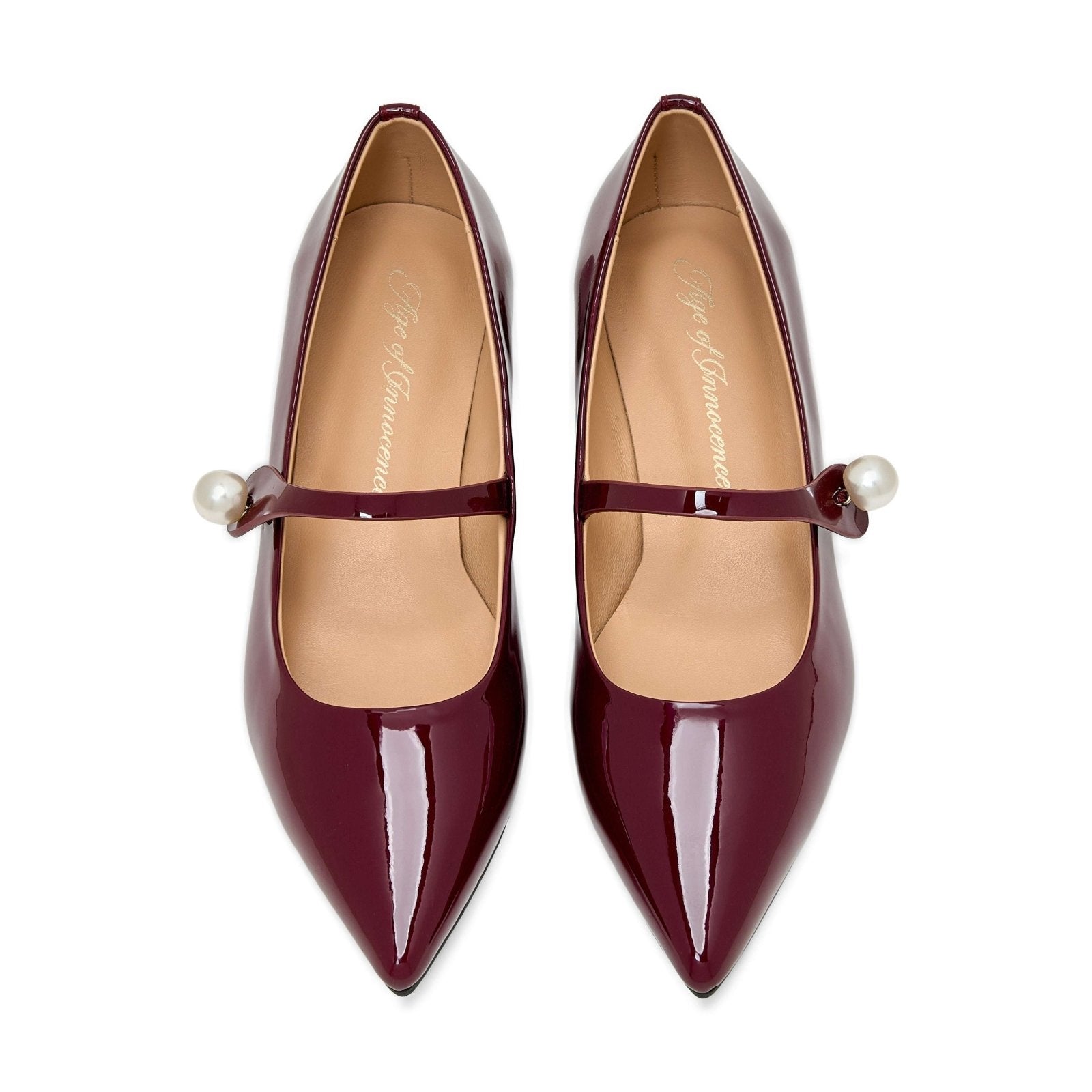 Thea Pearl Burgundy Shoes by Age of Innocence