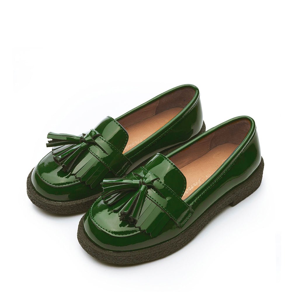 Vita Green Loafers by Age of Innocence