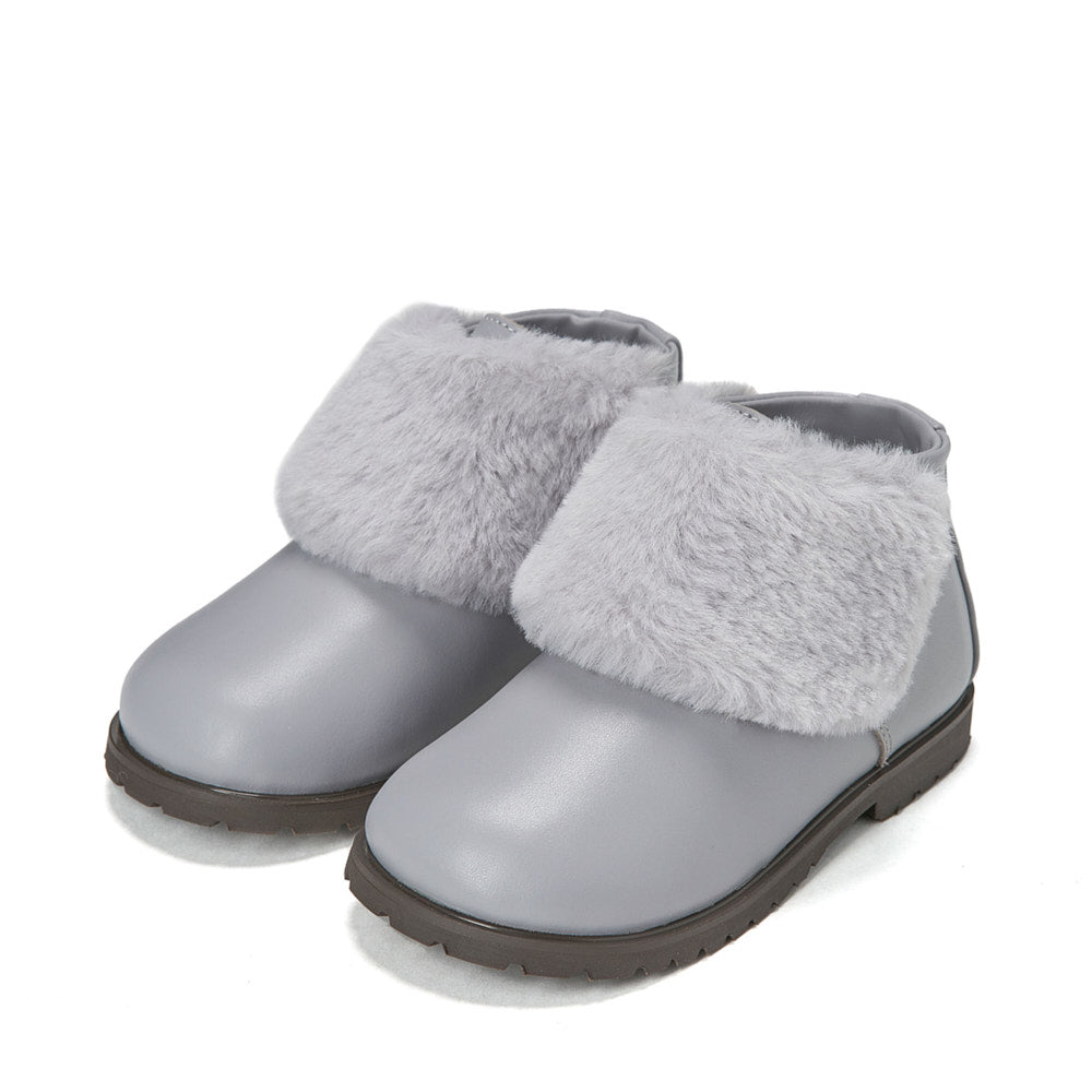 Grey girls boots best sale