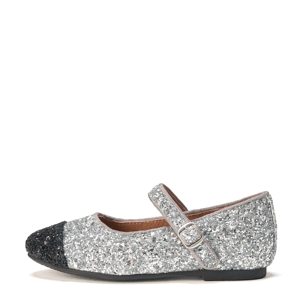 Ladies shops silver sparkly shoes