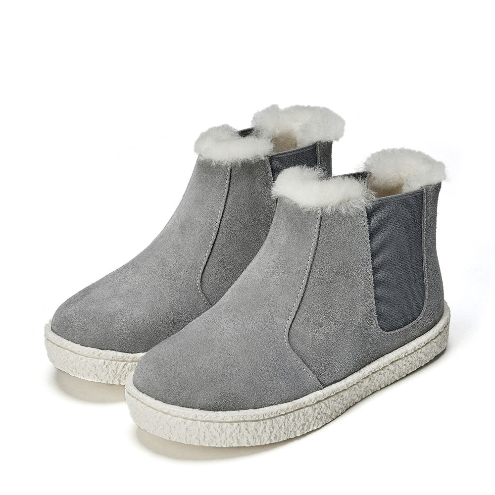 Girls grey boots best sale