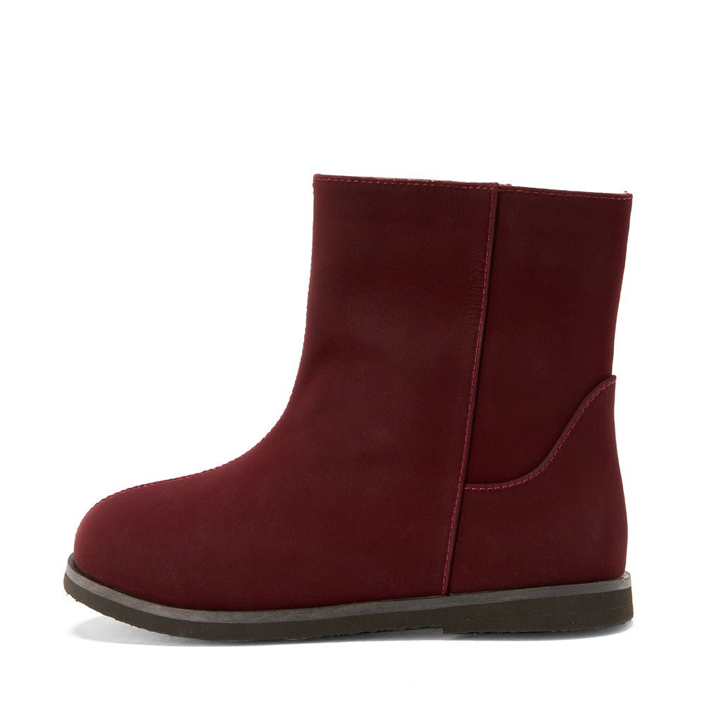 Girls burgundy boots best sale