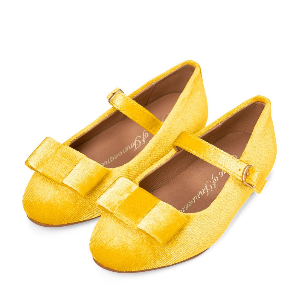 NWT AOI age of innocence Matilda shops velvet yellow shoes