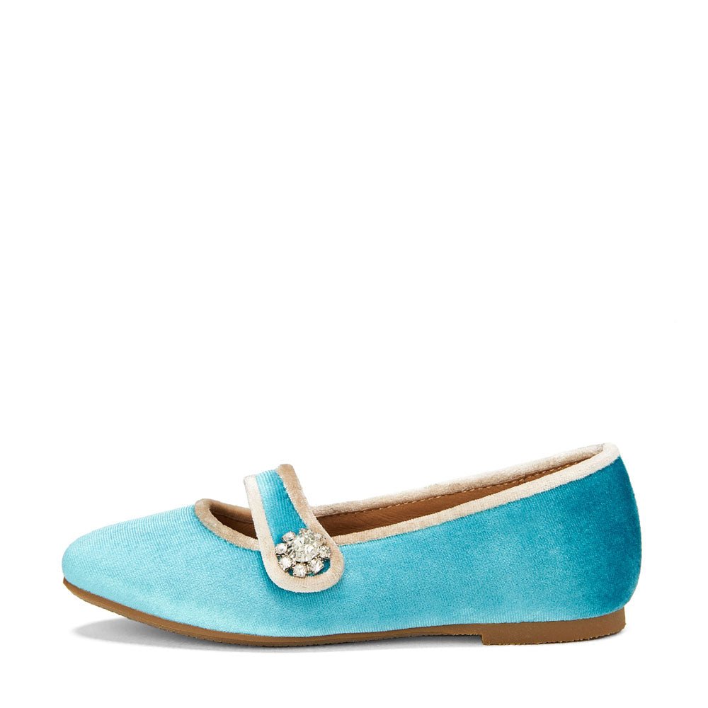 Age of Innocence leather ballerina shoes - Blue