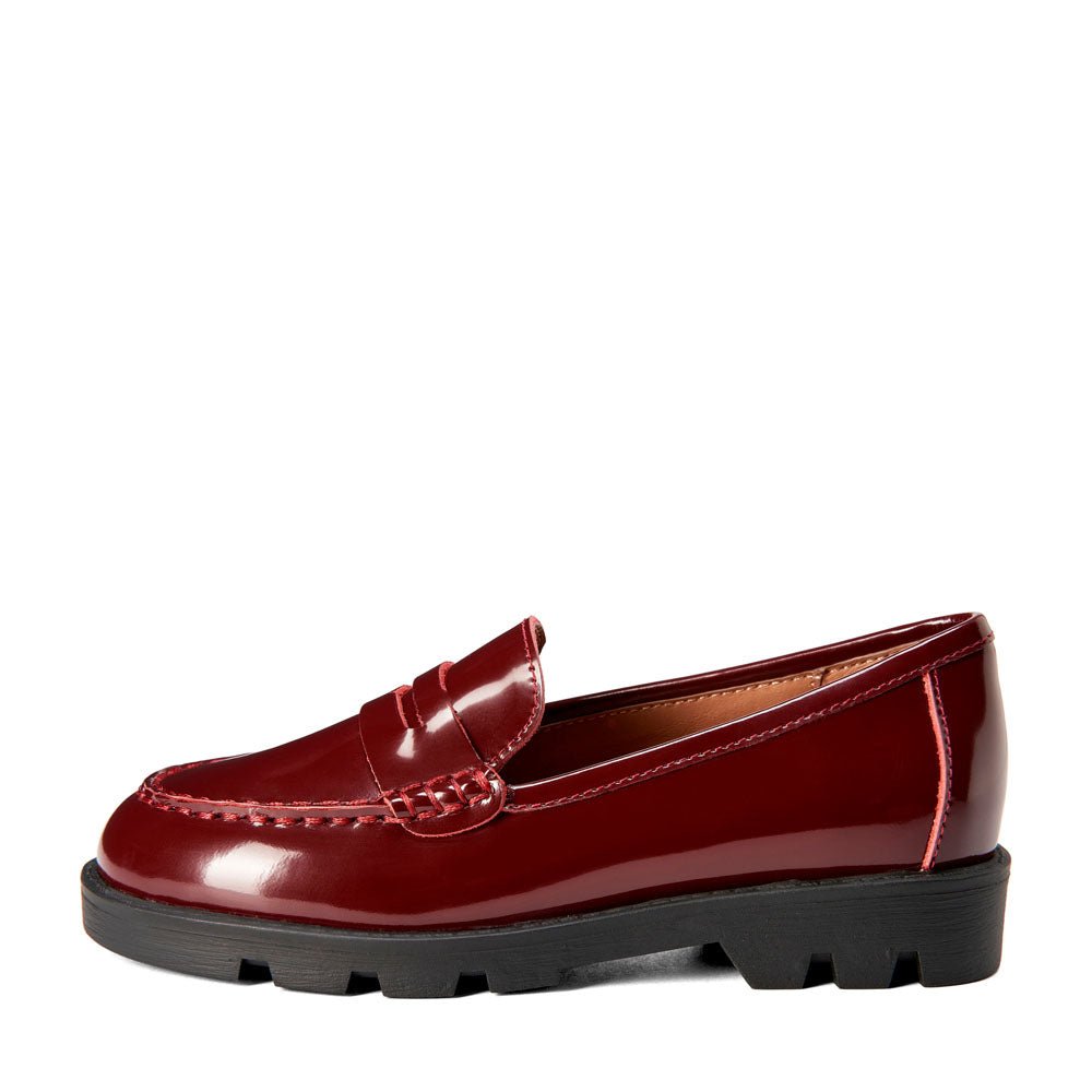 Designer Children Paula Burgundy Loafers For Baby Girls – Age of Innocence