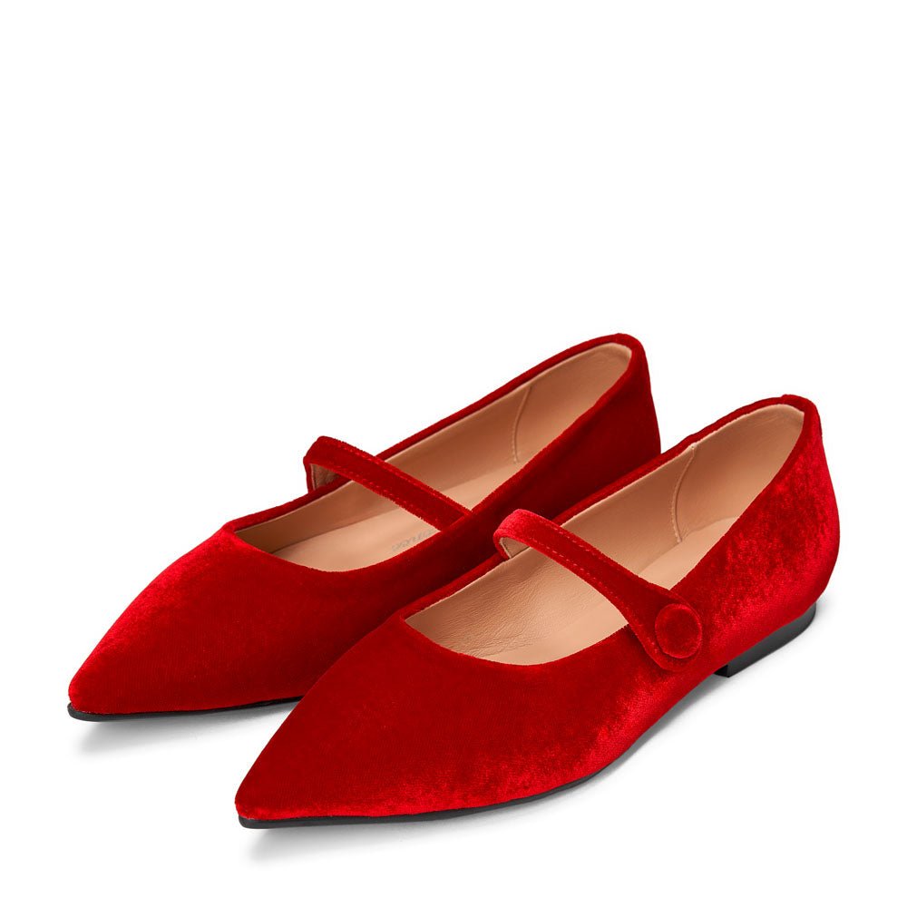 Thea Velvet Red