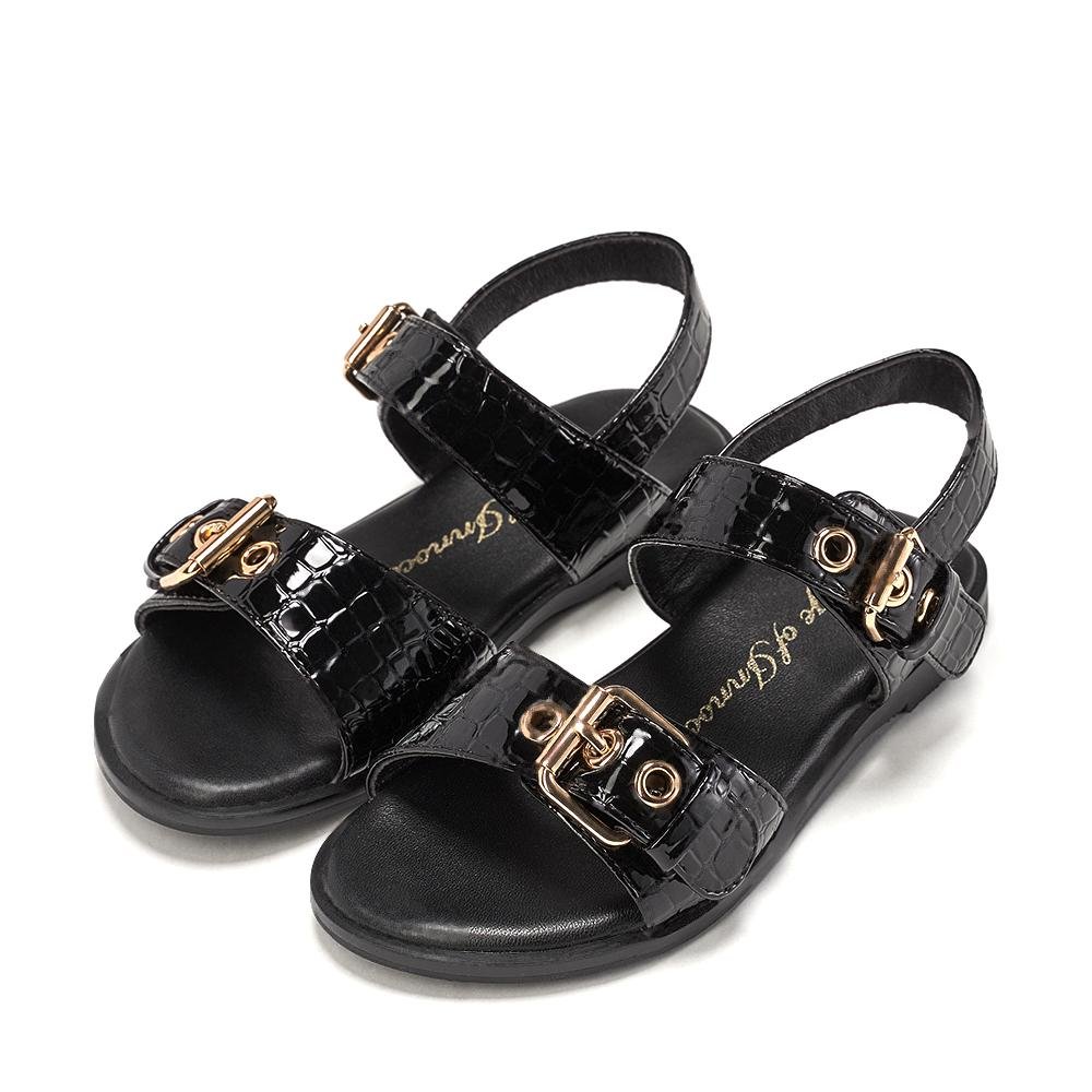 Black sandals for baby girl online