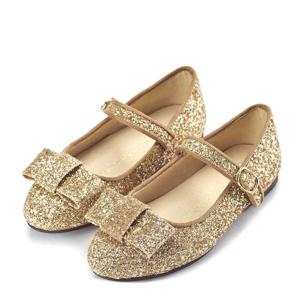 Age of Innocence Michelle sequin-embellished ballerina shoes - Gold